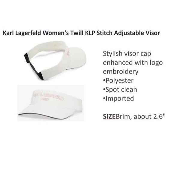 Karl Lagerfeld  LOT OF 2 Unisex Baseball Cap,  One Size, Iconic Logo NWOT - Picture 5 of 8